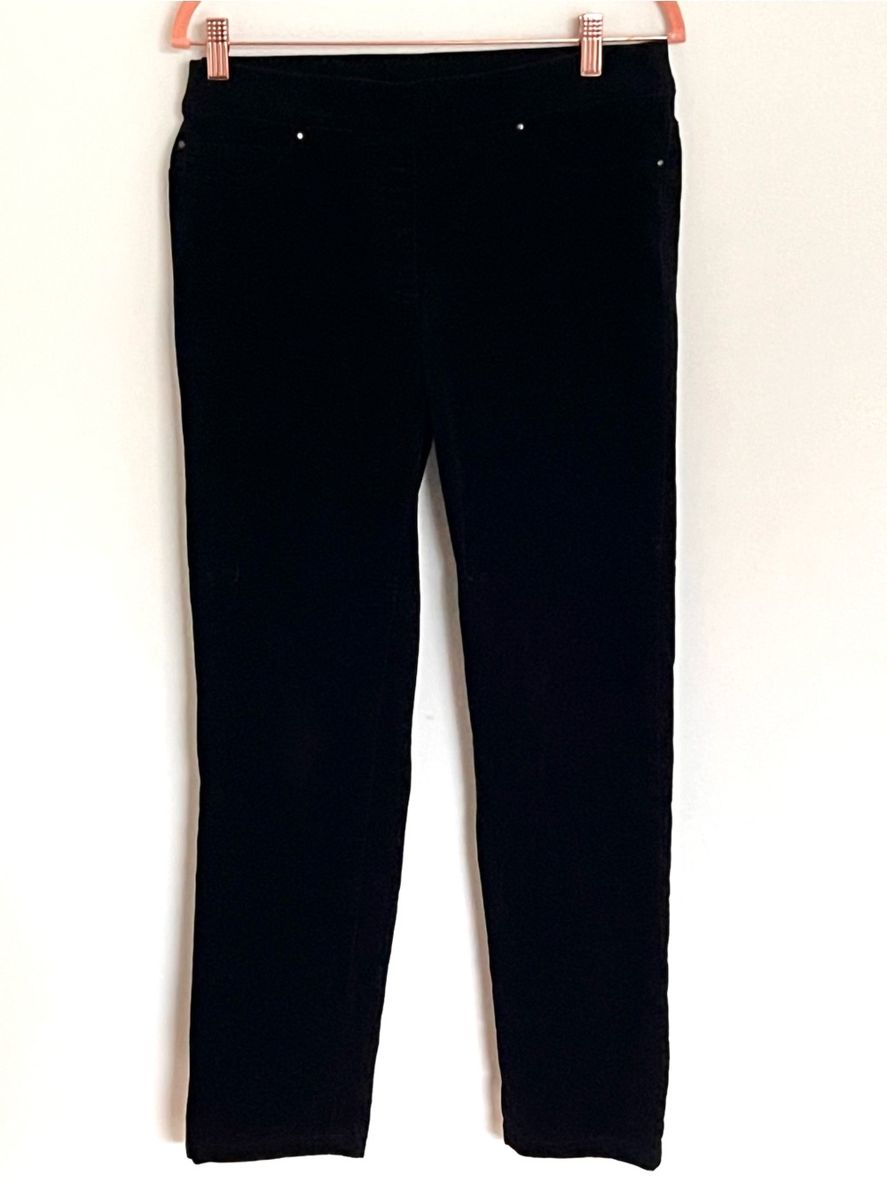Rafaella Women’s Black Comfort Sport Stretch Straight Corduroys Size 12